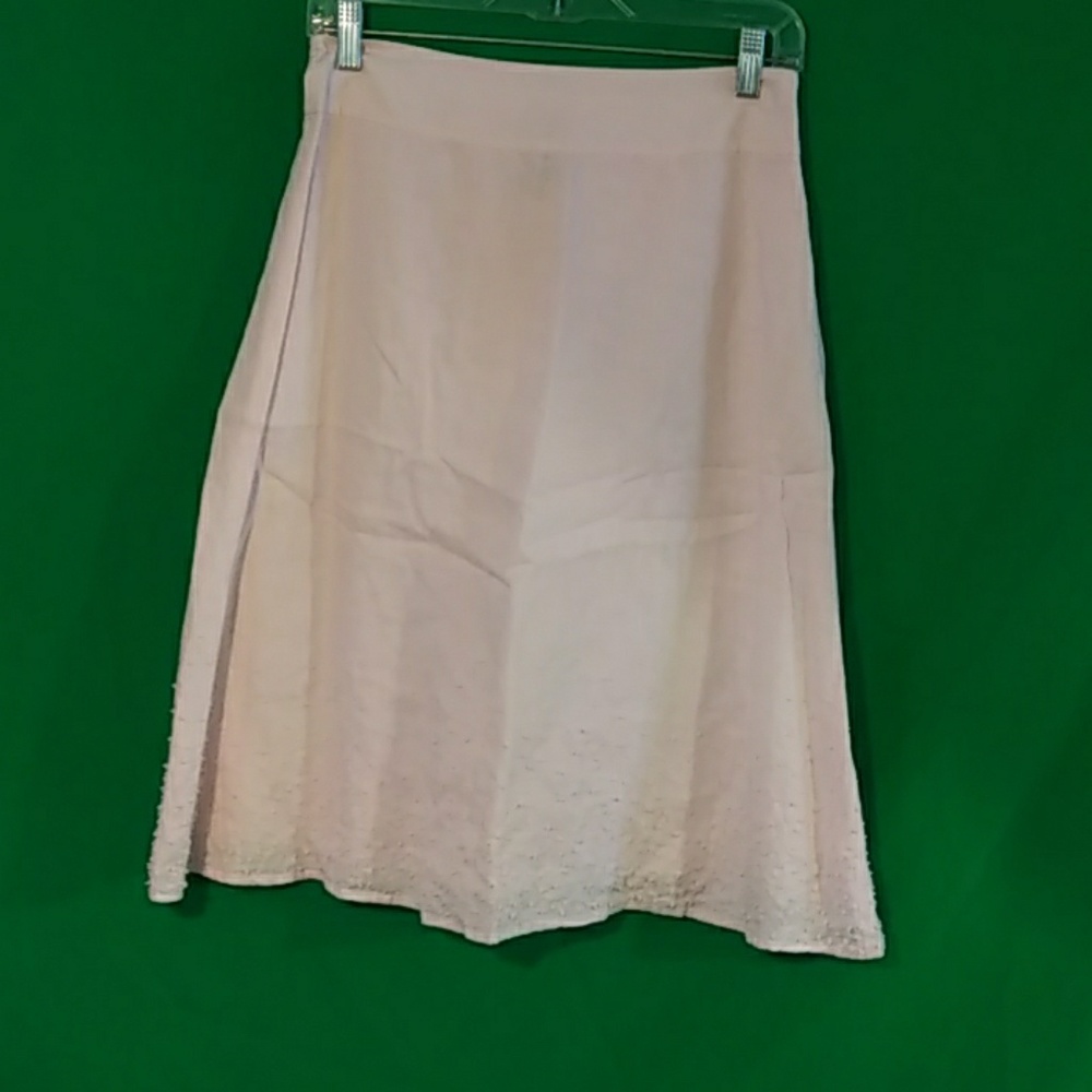 Eileen fisher pink textured midi skirt sz PP